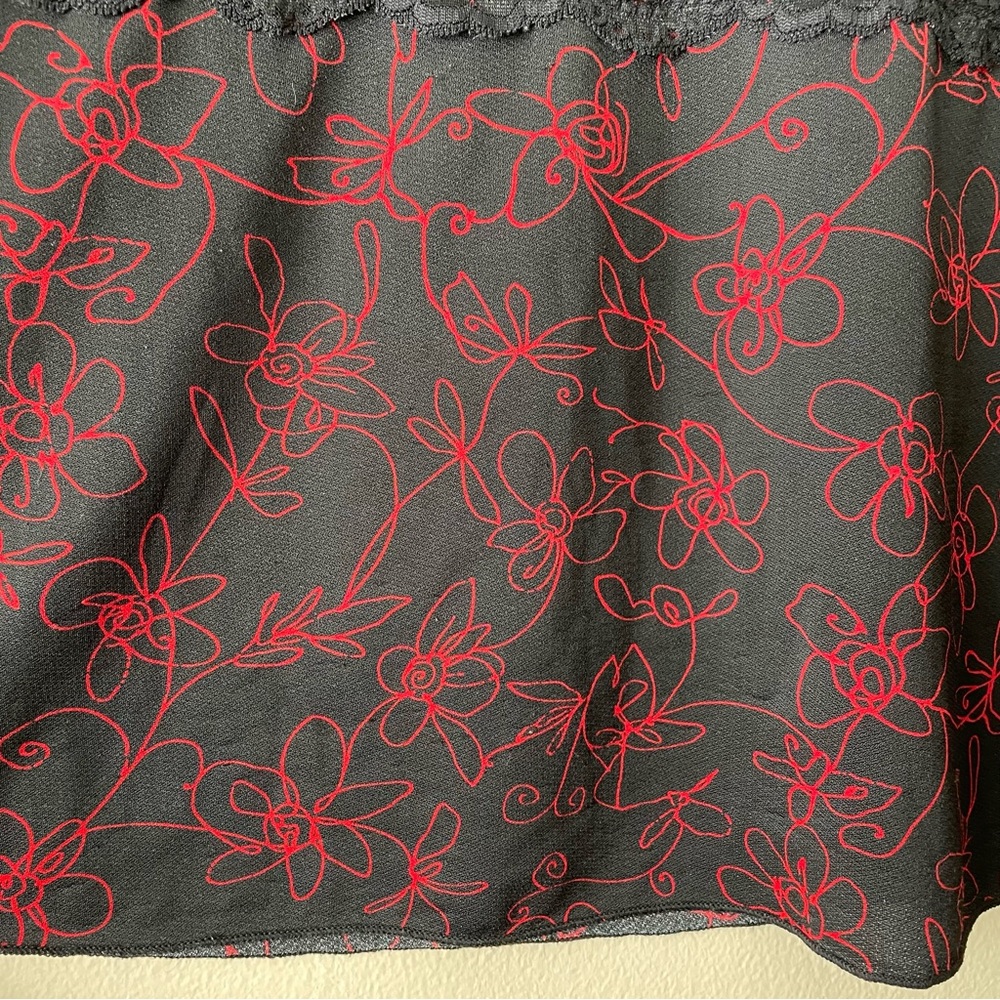 VTG Perseption Women's 2XL Floral Top Lace Romantic Whimsigoth Feminine - Picture 8 of 8